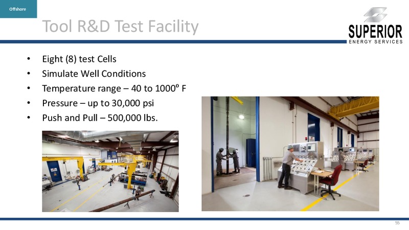 CORPORATE PRESENTATION – Superior Energy Services, Inc. – slide 54