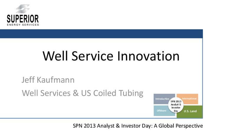 INVESTOR PRESENTATION – Superior Energy Services, Inc. – slide 59