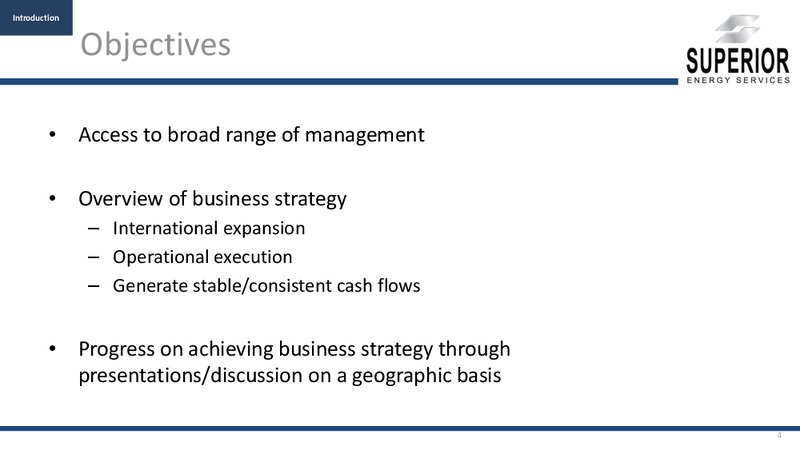 Investor Presentation – Superior Energy Services, Inc. – slide 3