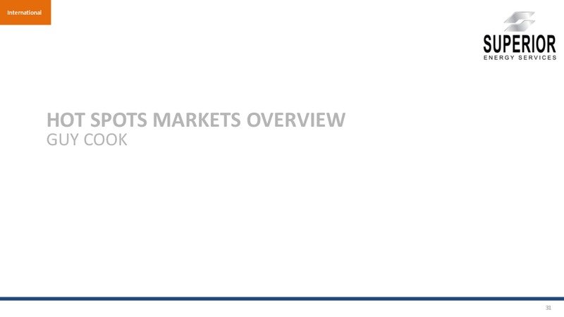 Investor Presentation – Superior Energy Services, Inc. – slide 30