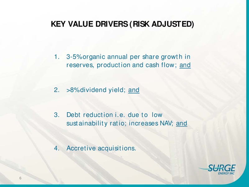 INVESTOR PRESENTATION – Surge Energy Inc – slide 5