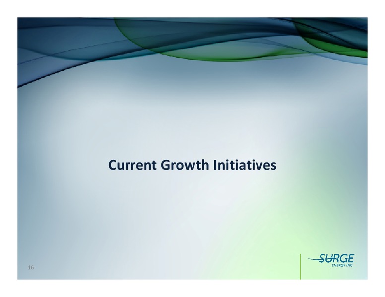 FIRSTENERGY SOCIETE GENERALE EAST COAST ENERGY CONFERENCE – Surge Energy Inc – slide 15