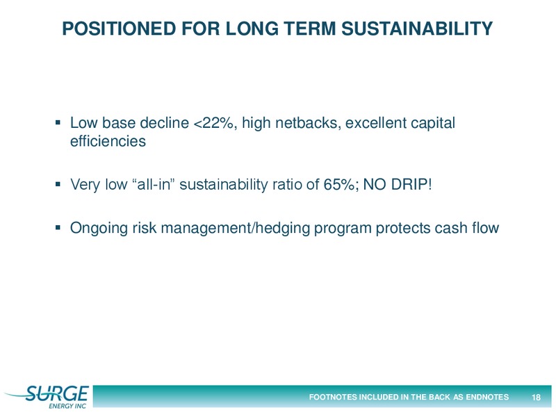 MARCH 2015 CORPORATE PRESENTATION – Surge Energy Inc – slide 18