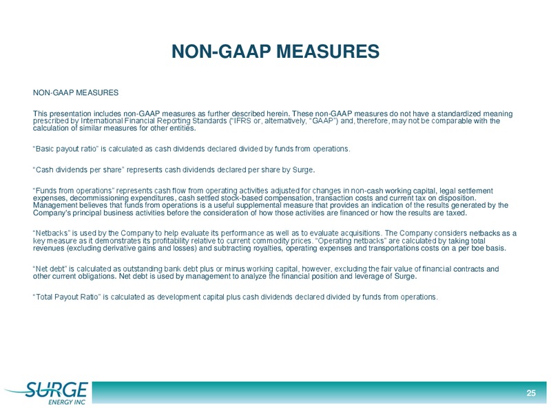 Investor Presentation – Surge Energy Inc – slide 23