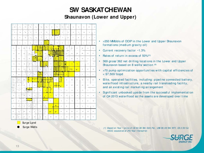 INVESTOR PRESENTATION – Surge Energy Inc – slide 12