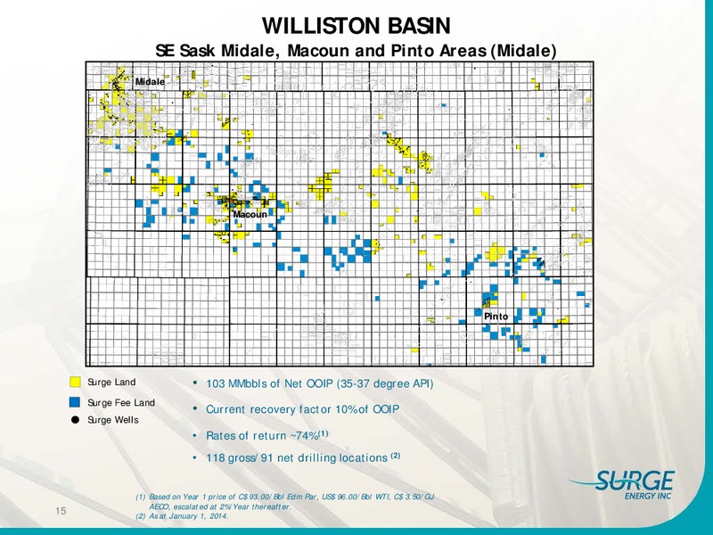 INVESTOR PRESENTATION – Surge Energy Inc – slide 14
