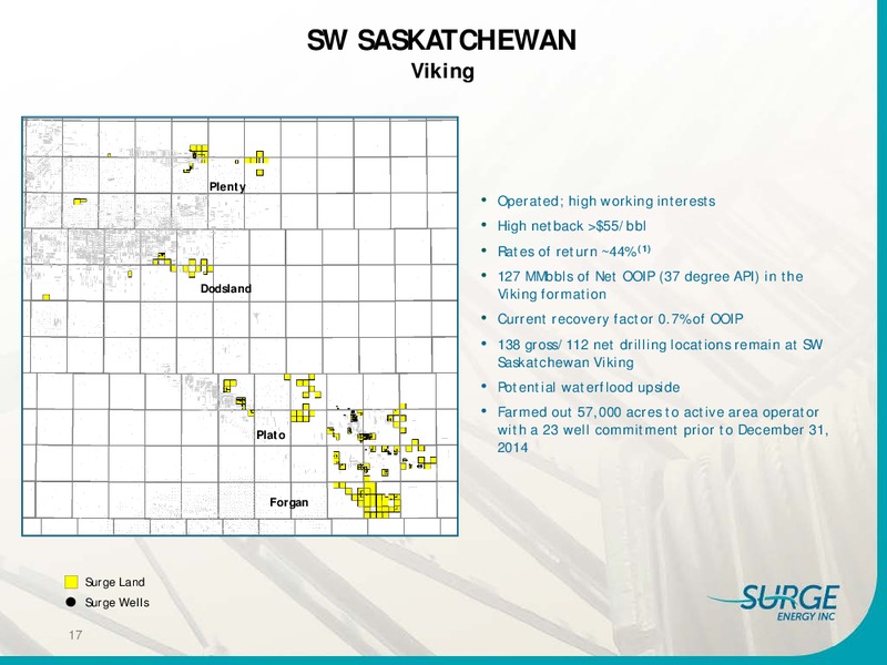 INVESTOR PRESENTATION – Surge Energy Inc – slide 17