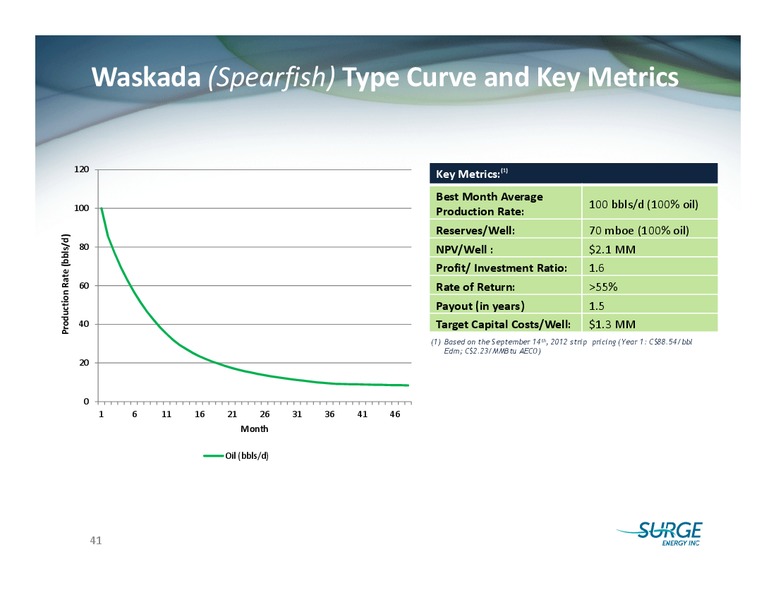 SOCIETE GENERALE FIRSTENERGY CAPITALS ANNUAL ENERGYGROWTH CONFERENCE – Surge Energy Inc – slide 40