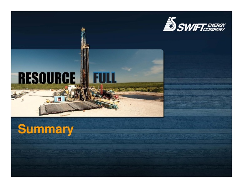 IPAA OGIS – Swift Energy Co. – slide 18