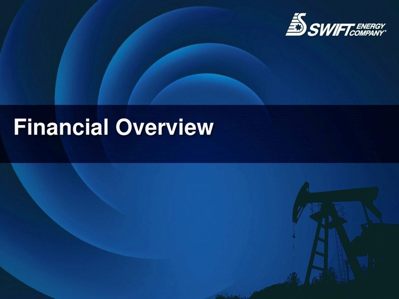 Corporate Presentation – Swift Energy Co. – slide 22