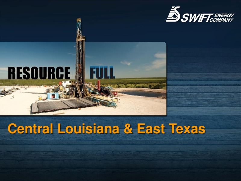 CORPORATE PRESENTATION – Swift Energy Co. – slide 17