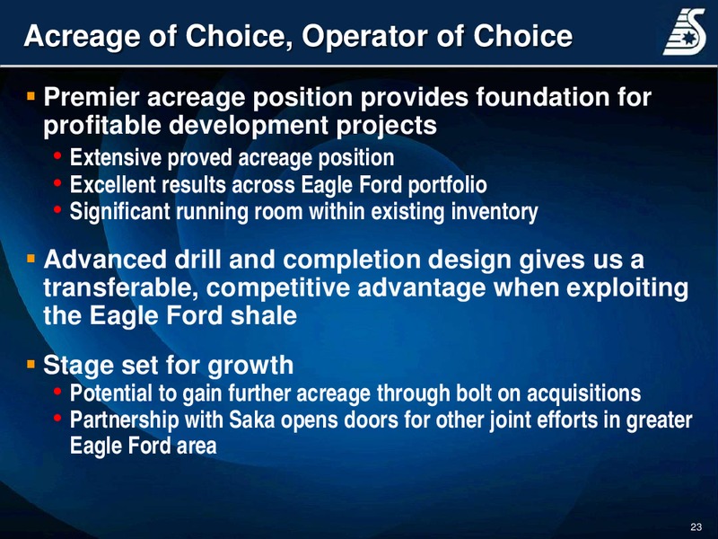 Corporate Presentation – Swift Energy Co. – slide 21