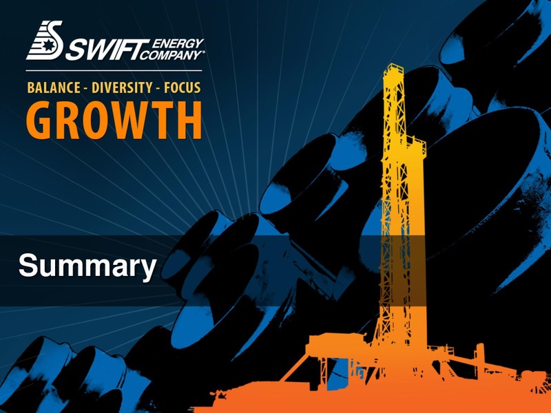 BARCLAYS CAPITAL CEO POWER CONFERNCE – Swift Energy Co. – slide 24