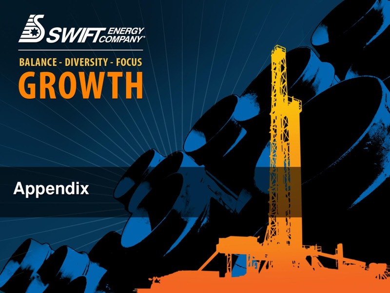 BARCLAYS CAPITAL CEO POWER CONFERNCE – Swift Energy Co. – slide 31