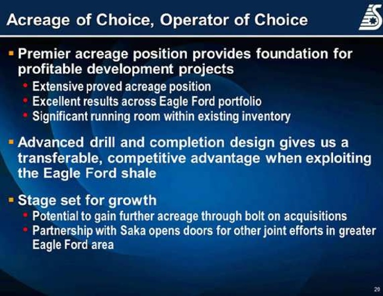 IPAA OGIS SAN FRANCISCO CONFERENCE – Swift Energy Co. – slide 20
