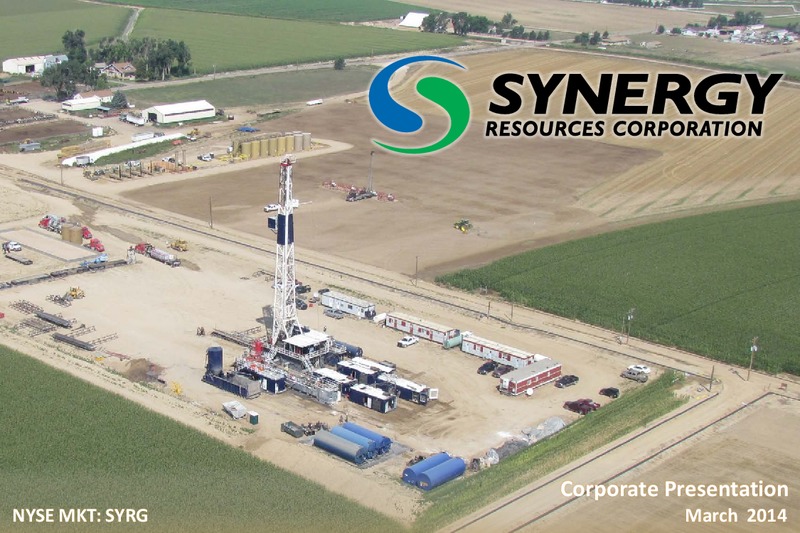 March 2014 Corporate Presentation – SRC Energy Inc – slide 1