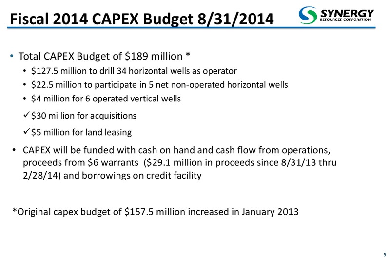 May 2014 Corporate Presentation – SRC Energy Inc – slide 3