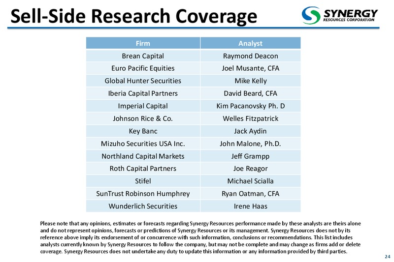 May 2014 Corporate Presentation – SRC Energy Inc – slide 22
