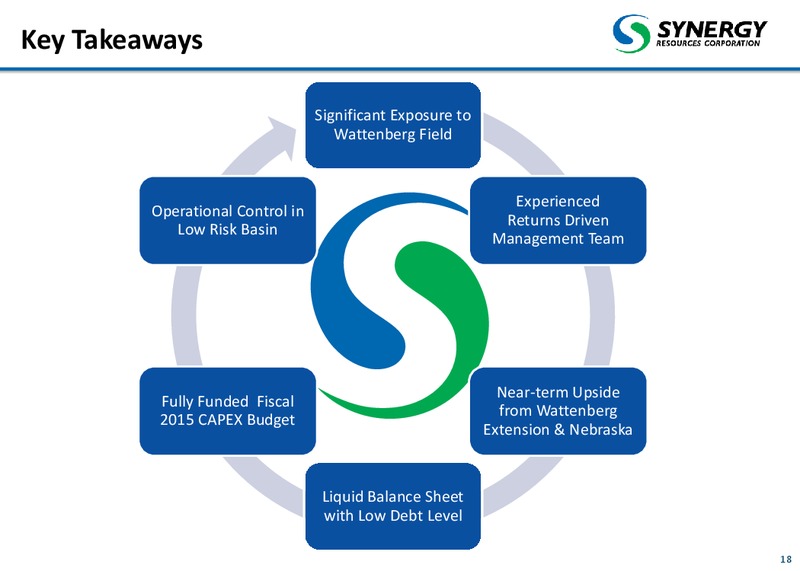 October 2014 Corporate Presentation – SRC Energy Inc – slide 18