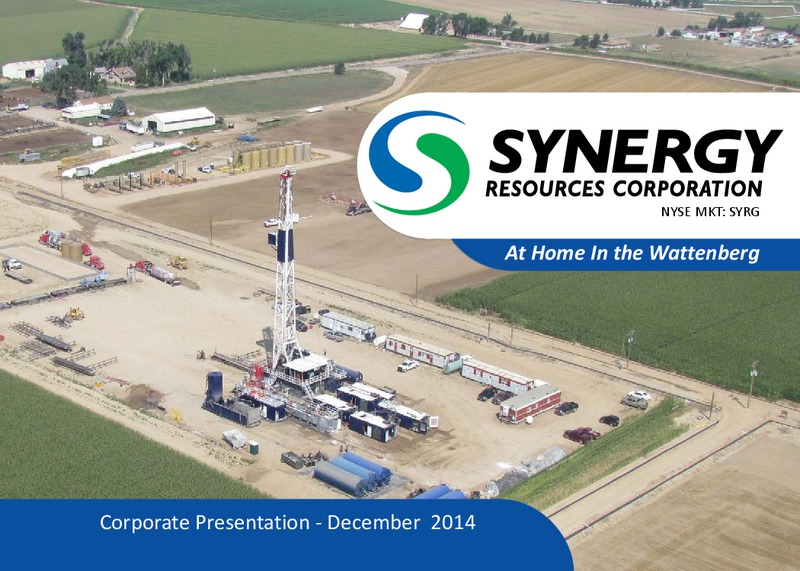 Corporate Presentation – SRC Energy Inc – slide 1