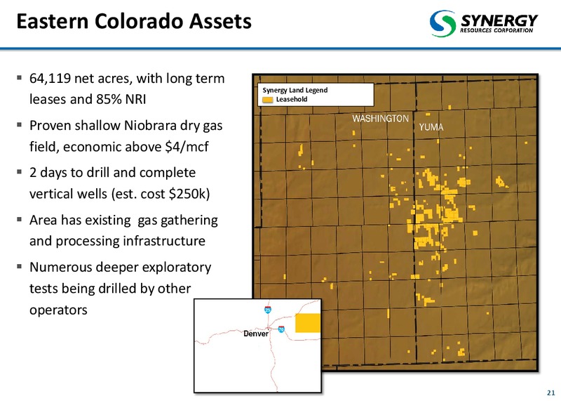 Corporate Presentation – SRC Energy Inc – slide 21
