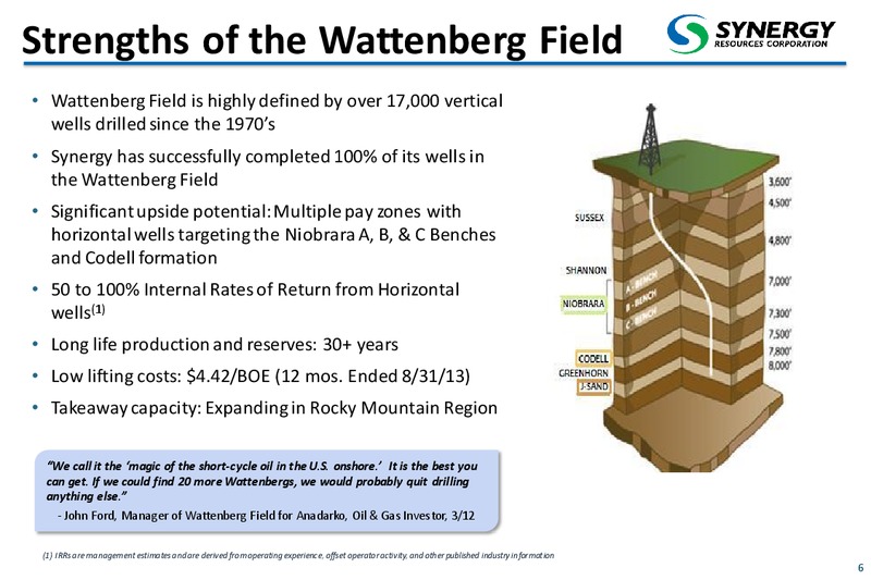 December 2013 Corporate Presentation – SRC Energy Inc – slide 5