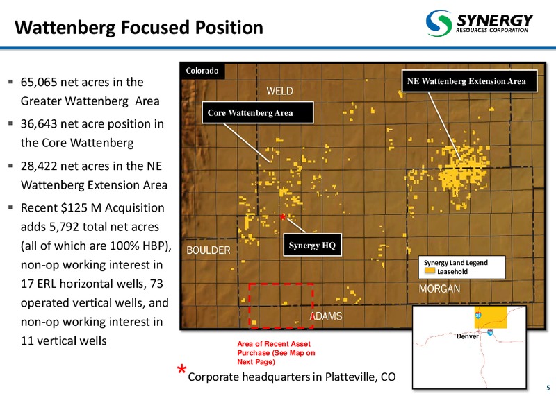 January 2015 Corporate Presentation – SRC Energy Inc – slide 4