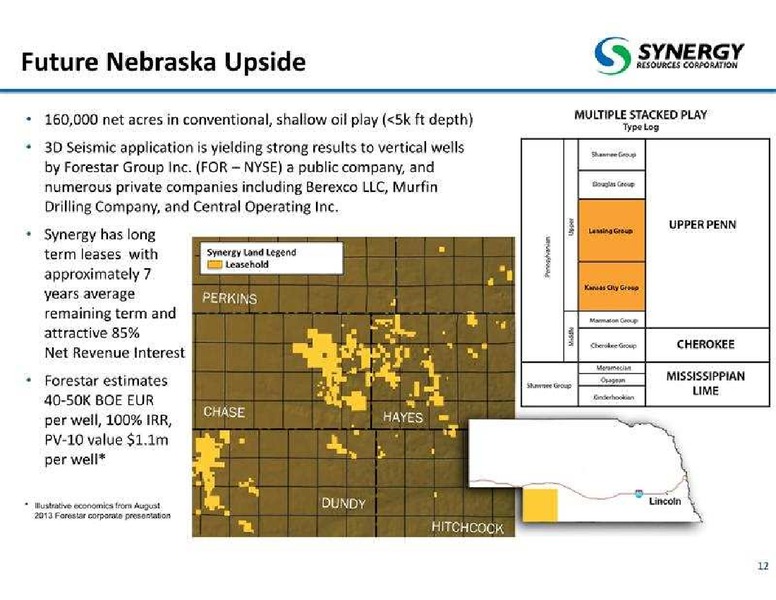 June 2014 Corporate Presentation – SRC Energy Inc – slide 12
