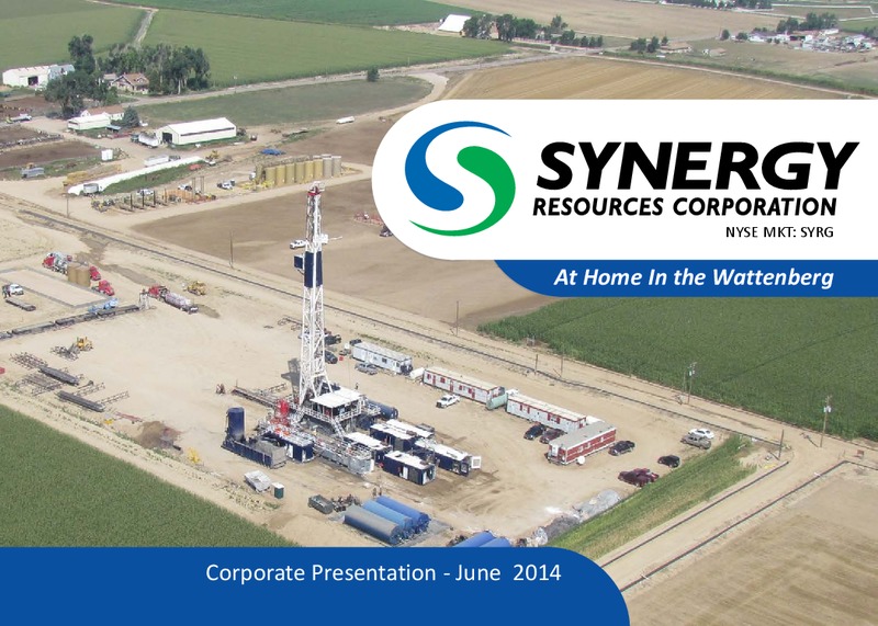 June 2014 Corporate Presentation – SRC Energy Inc – slide 1