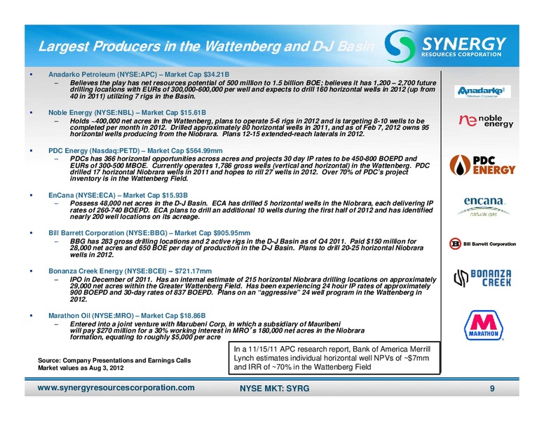 ENERCOMS THE OIL AND GAS CONFERENCE – SRC Energy Inc – slide 8