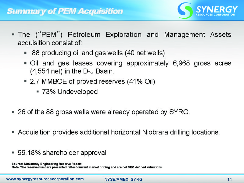 ENERCOMS THE OIL GAS CONFERENCE – SRC Energy Inc – slide 13