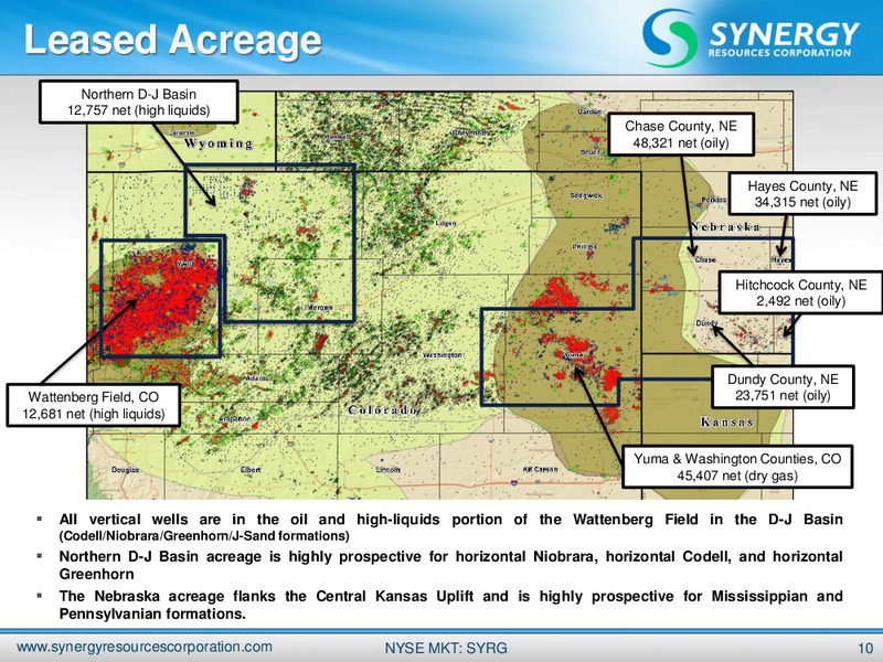 JOHNSON RICE AND COMPANY'S 4TH ANNUAL ENERGY CONFERENCE – SRC Energy Inc – slide 9