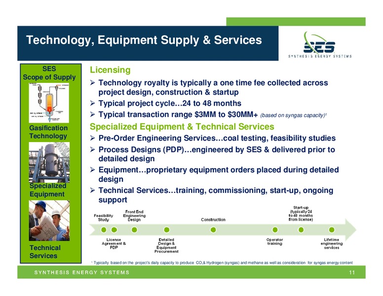 BREAN MURRAY CARRET & CO GLOBAL RESOURCES & INFRASTRUCTURE CONFERENCE – Synthesis Energy Systems Inc. – slide 10