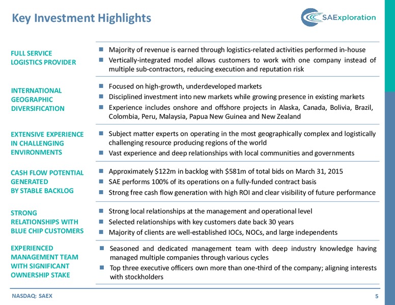 GLOBAL HUNTER 100 CONFERENCE – SaExploration – slide 4
