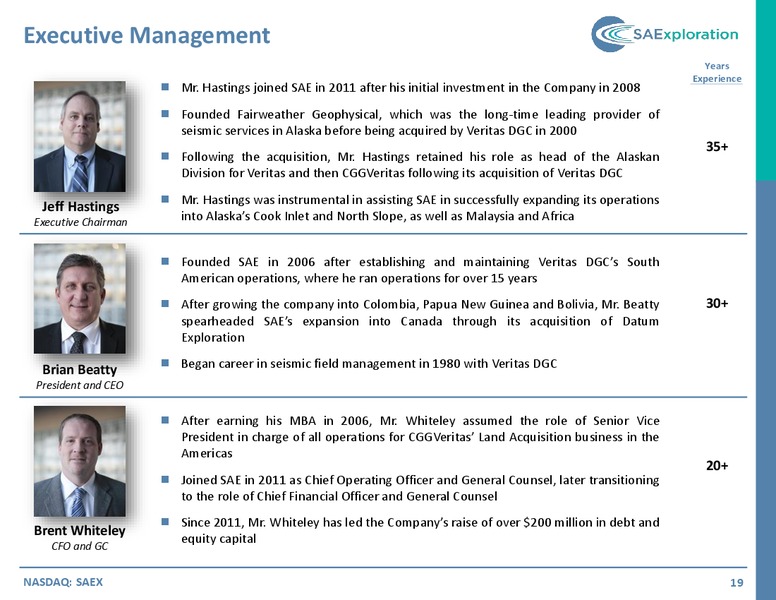 GLOBAL HUNTER 100 CONFERENCE – SaExploration – slide 18