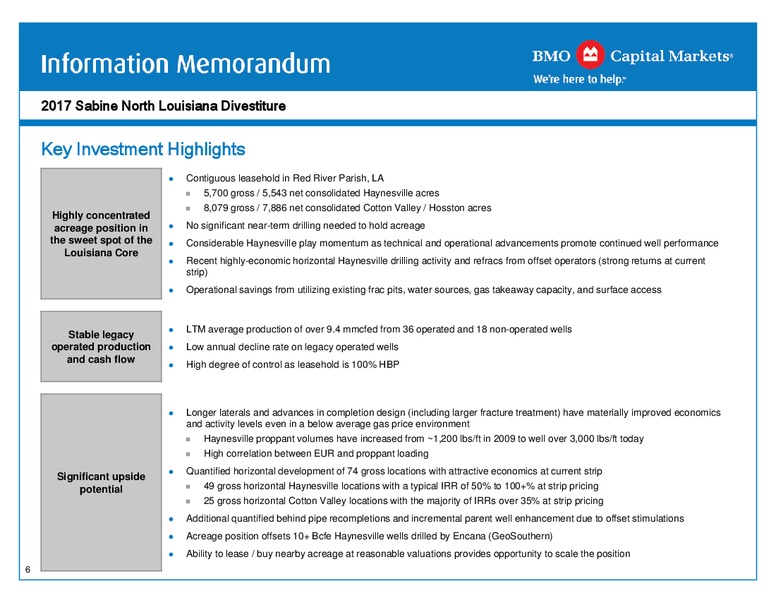North Louisiana Divestiture 2017 – Sabine Oil & Gas Corp – slide 7