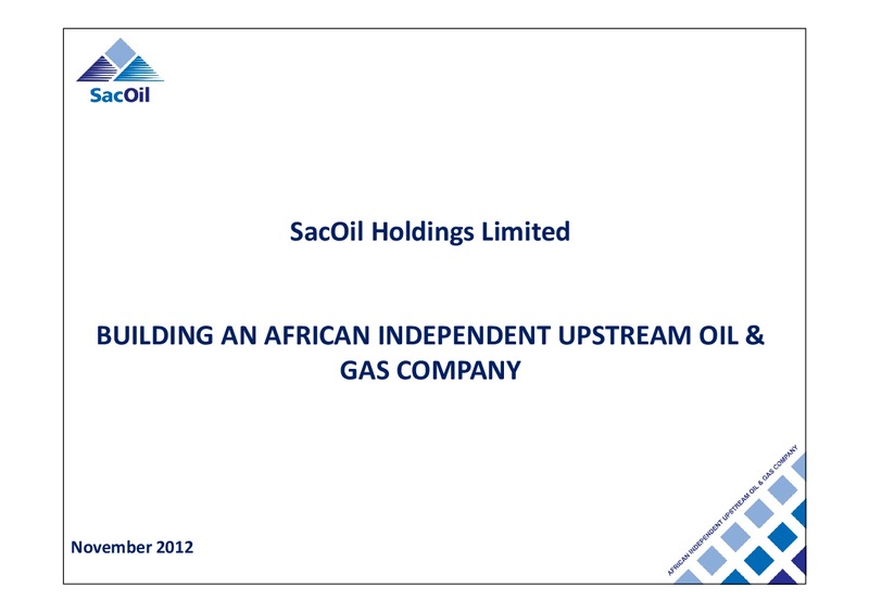 CORPORATE PRESENTATION – Sacoil Holdings Limited – slide 1