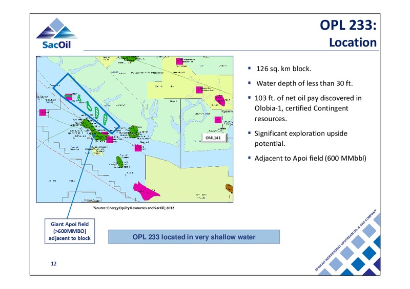 CORPORATE PRESENTATION – Sacoil Holdings Limited – slide 11