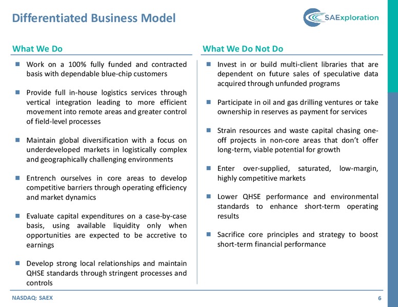 SEPTEMBER 2014 INVESTOR PRESENTATION – SaExploration – slide 5