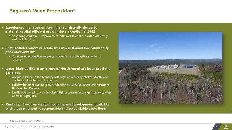 December 2019 Investor Presentation – Saguaro Resources Ltd – slide 27