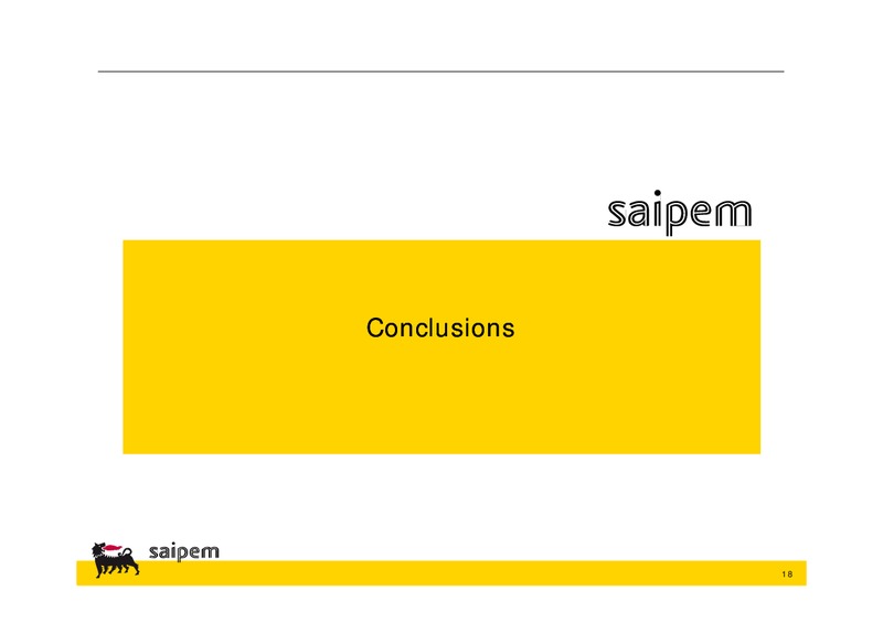 2012 GUIDANCE REVIEW AND 2013 OUTLOOK – Saipem Spa – slide 17