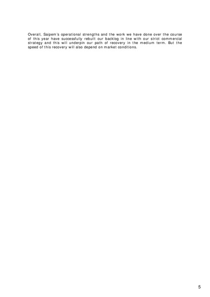 Q3 2014 RESULTS – Saipem Spa – slide 6
