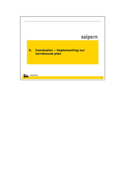 Q3 2014 RESULTS – Saipem Spa – slide 24