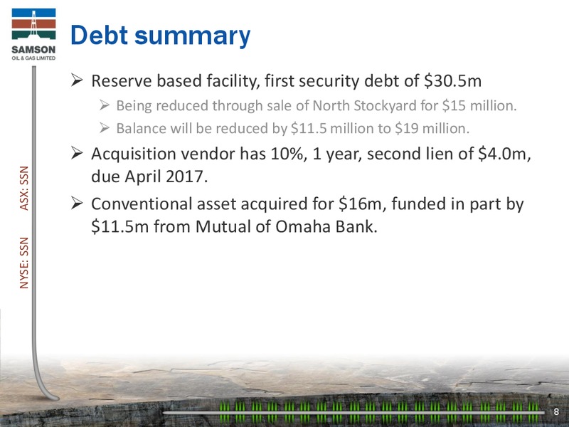EnerCom The Oil & Gas Conference – Samson Oil & Gas Limited – slide 8
