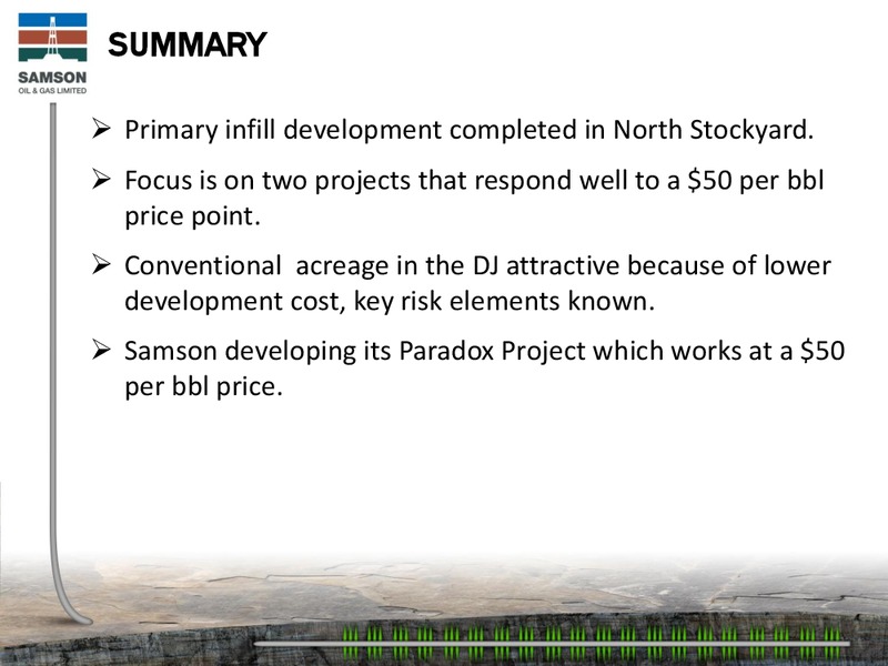 Good Oil Conference – Samson Oil & Gas Limited – slide 31