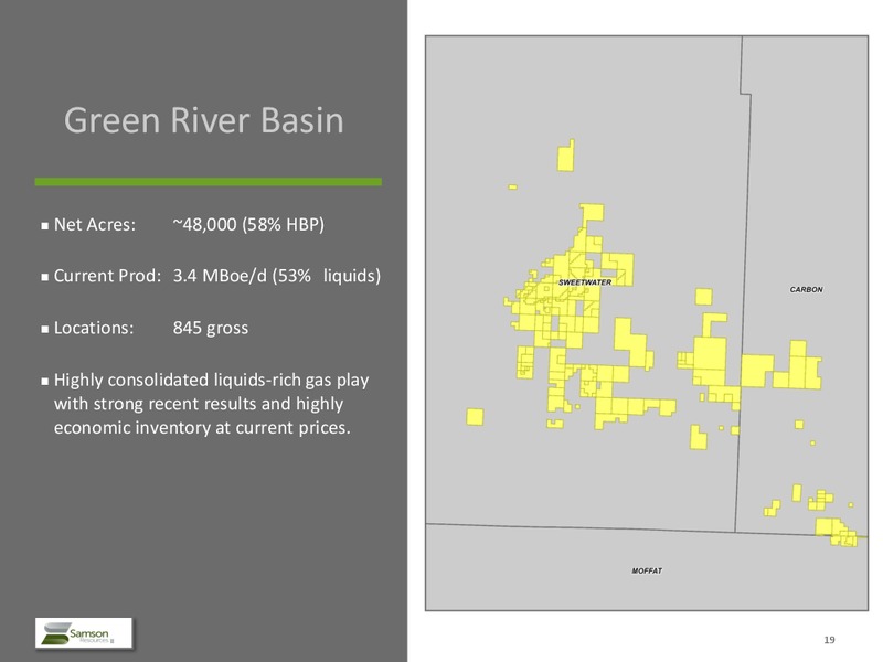 Enercom Conference – Samson Resources II LLC – slide 18