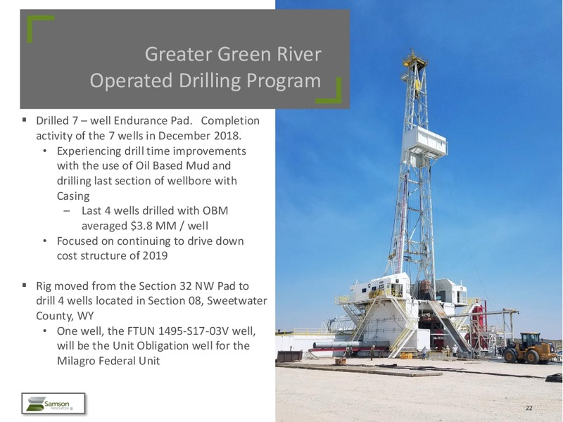 December 2018 Investor Presentation – Samson Resources II LLC – slide 21