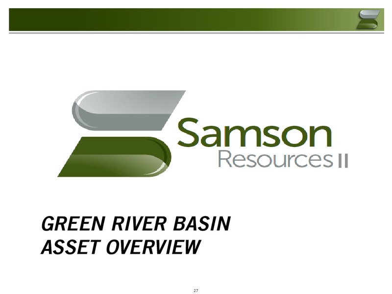 March 2017 Investor Presentation – Samson Resources II LLC – slide 28