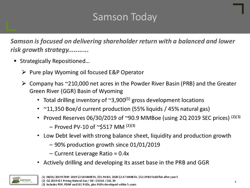 EnerCom Conference Presentation – Samson Resources II LLC – slide 3