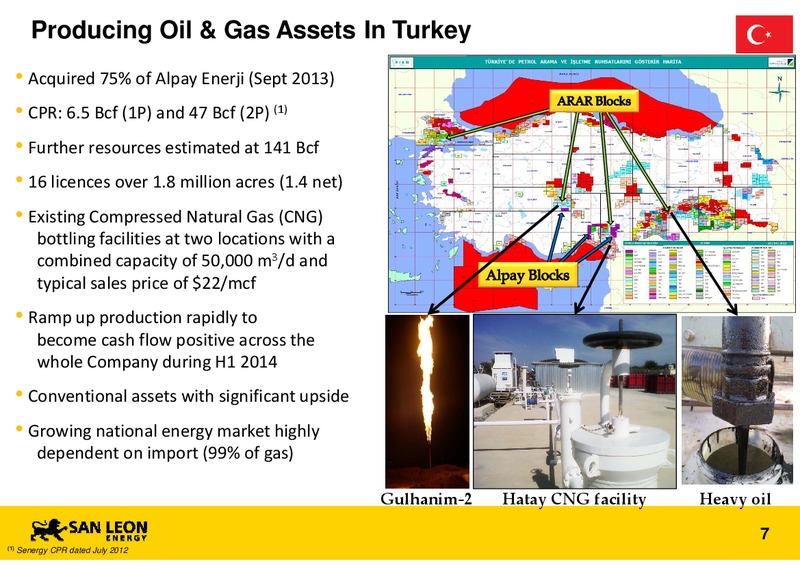 Macquarie Oil and Gas Explorers Conference – San Leon Energy – slide 6